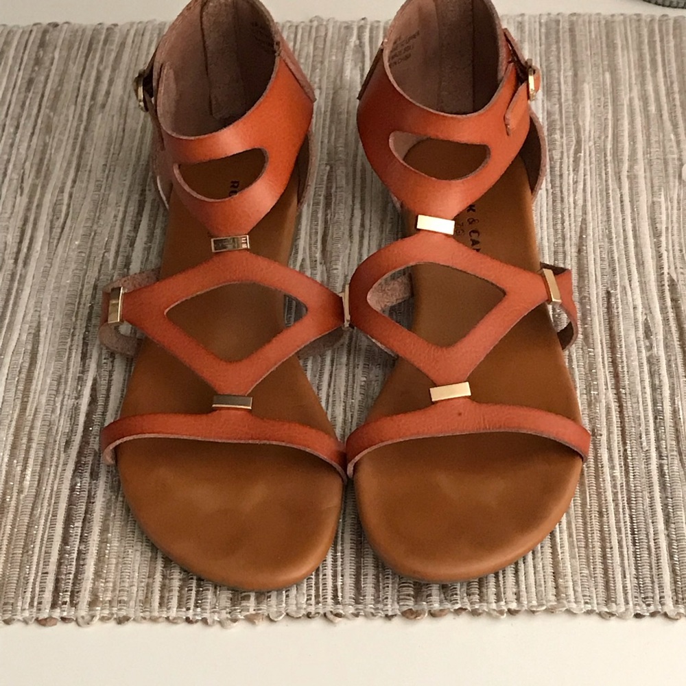 Cognac Gladiator Sandals